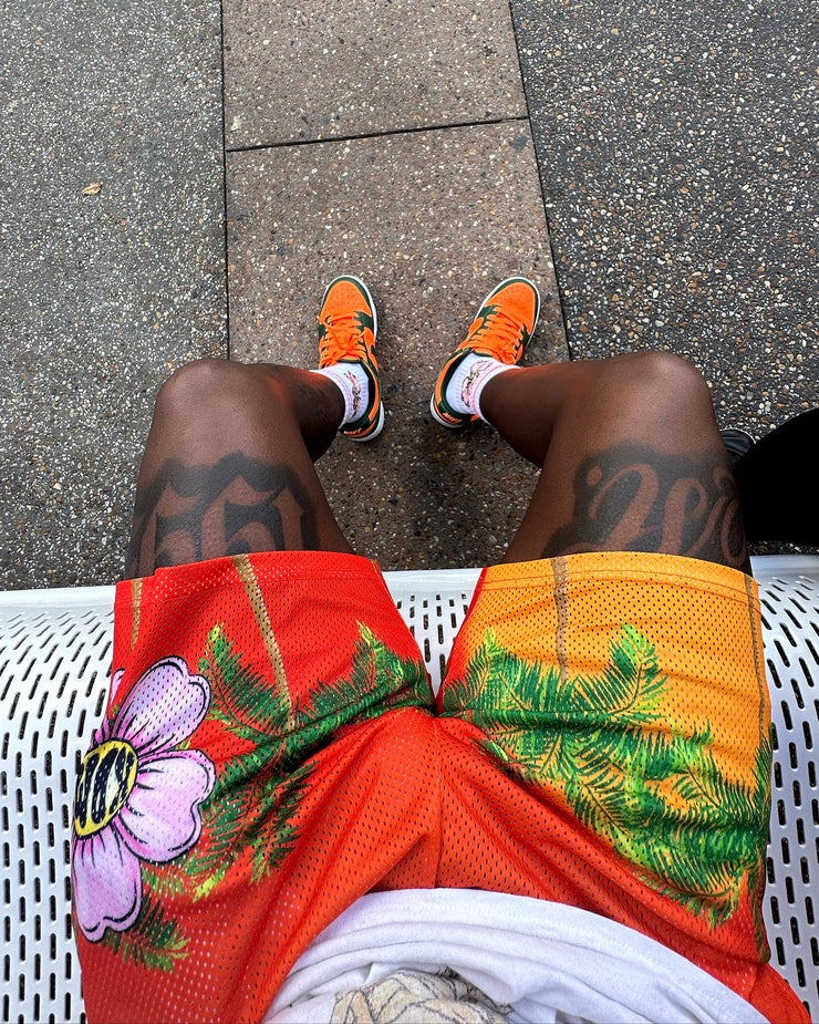 Orange Horizon KDM Mesh Shorts