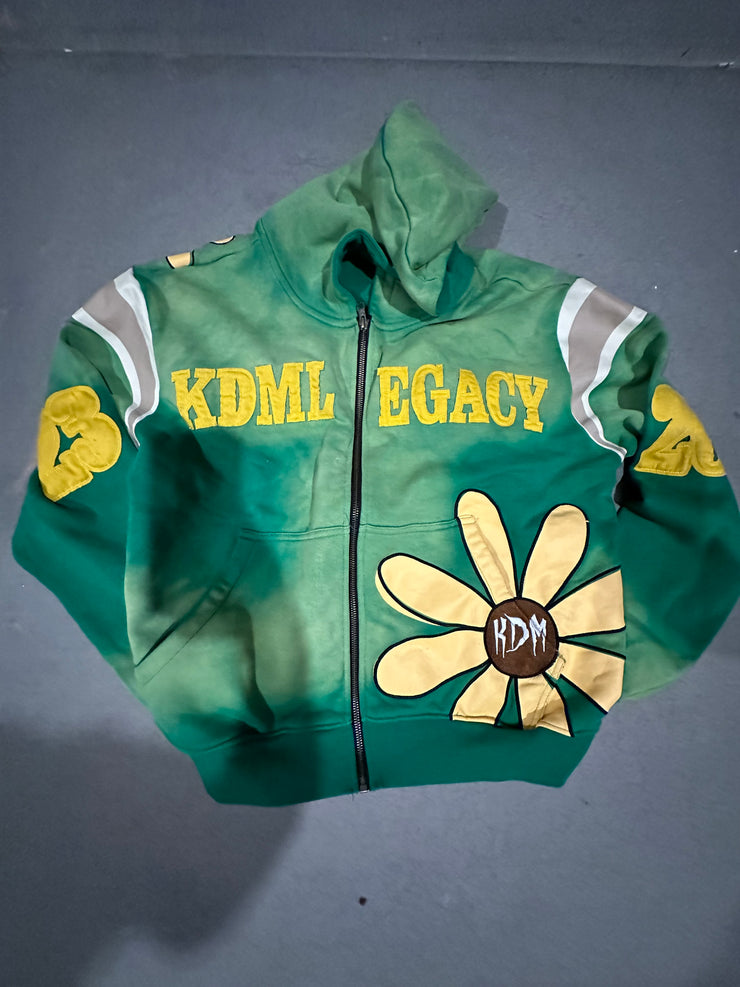 Green KDM FLOWER HOODIE