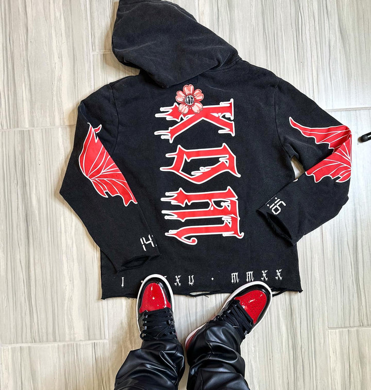 Black & Red Hoodie