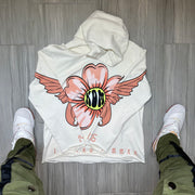 Off-White  & Peach Hoodie