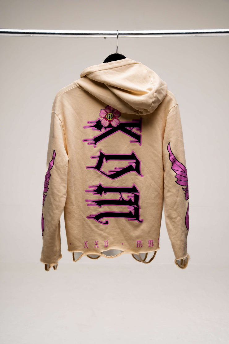 Light Brown & Pink Hoodie