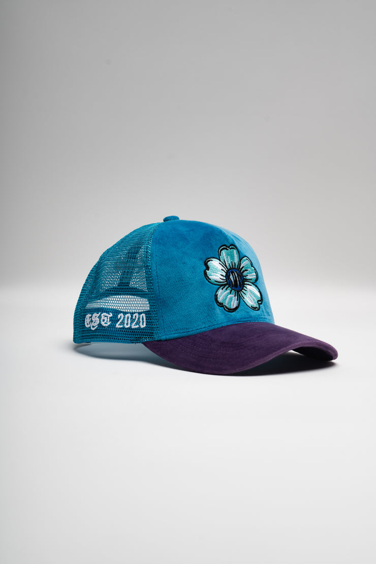 Light Blue & Purple Trucker