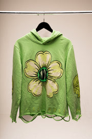 Light Green & Turquoise Green Hoodie