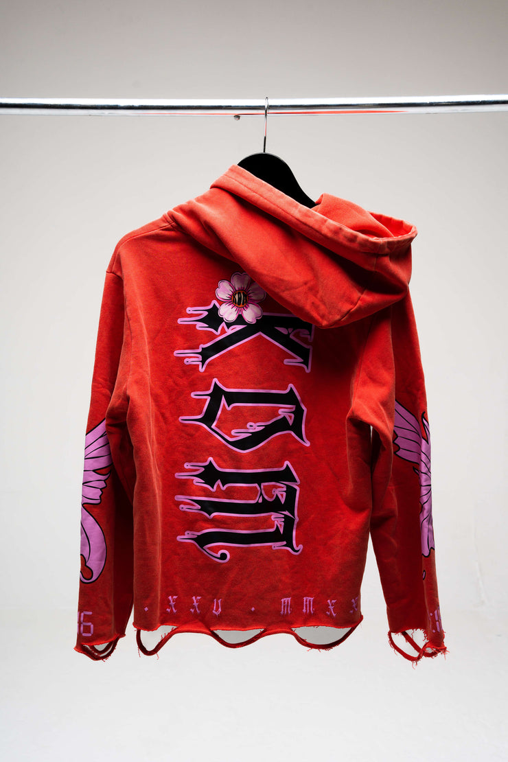 KDM Red & Light Violet Hoodie