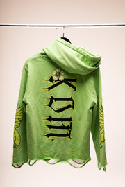 Light Green & Turquoise Green Hoodie