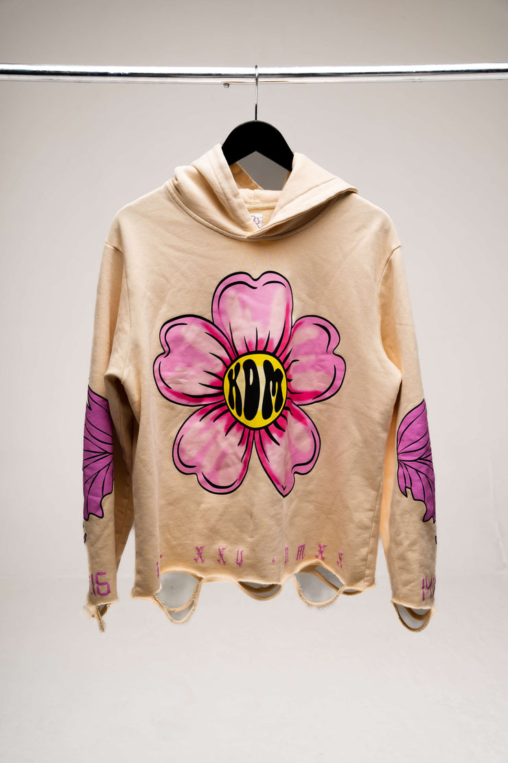 Light Brown & Pink Hoodie